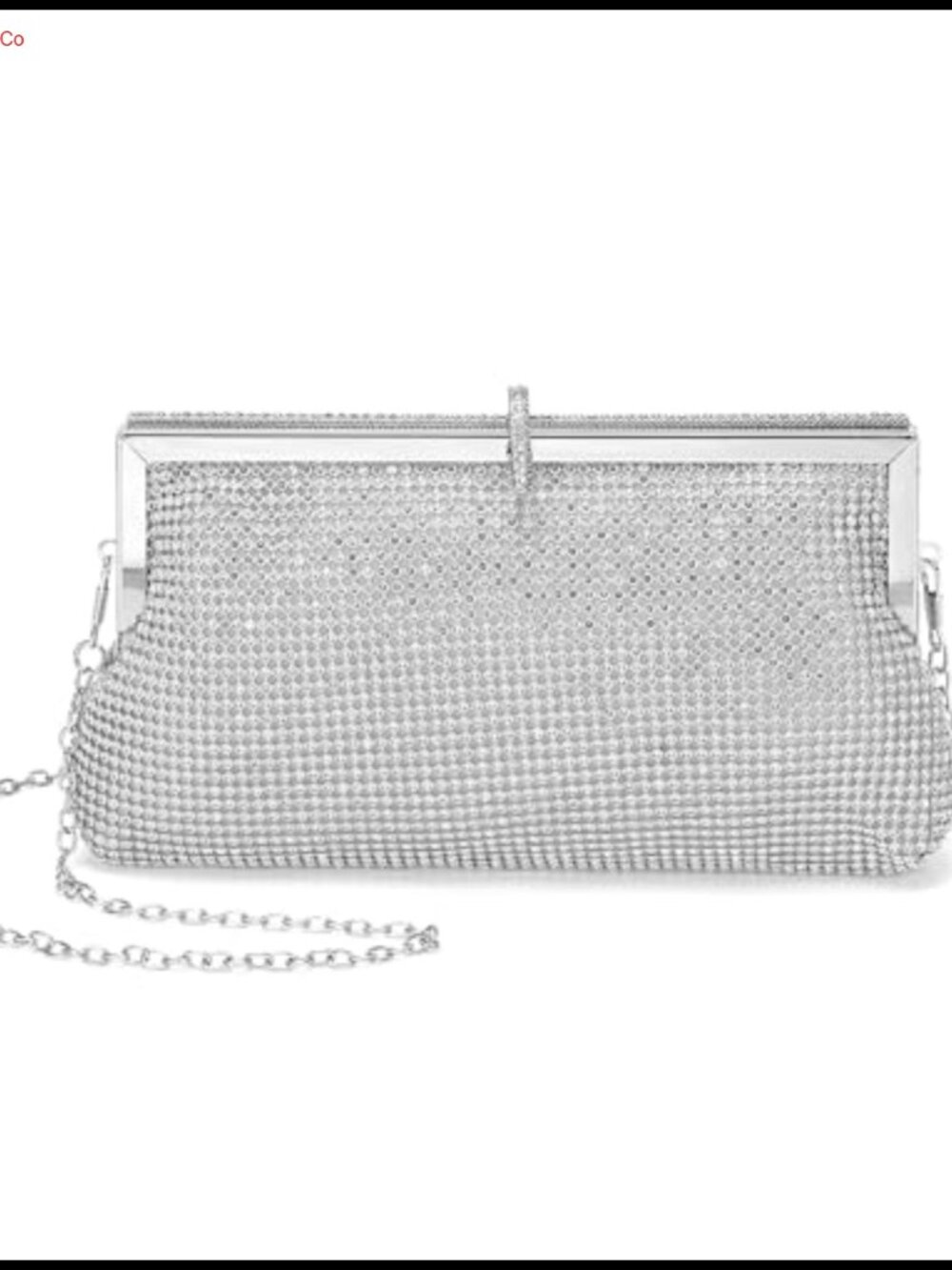 Metallic Rhinestone Clutch Evening Bag Crossbody Handbag